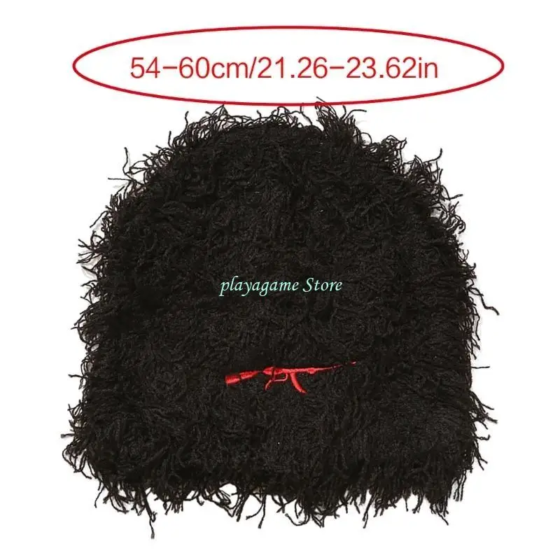 Y88A مترهل بالاكلافا بيني البلوز قبعة الجمجمة الدافئة قبعة صغيرة محبوكة إكسسوارات رياضية للجنسين قبعة الجمجمة تزلج الدراجات في #6