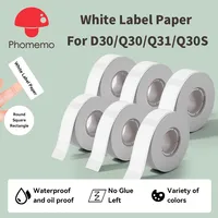 Phomemo Q30 D30 Label Maker Tape Sticker Replacement Waterproof Tearproof Thermal Label Sticker Paper for School Home Office