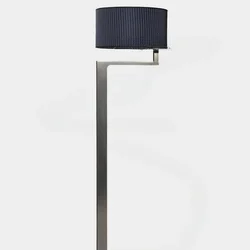 Italian light luxury bedroom stainless steel floor lamp next to living room