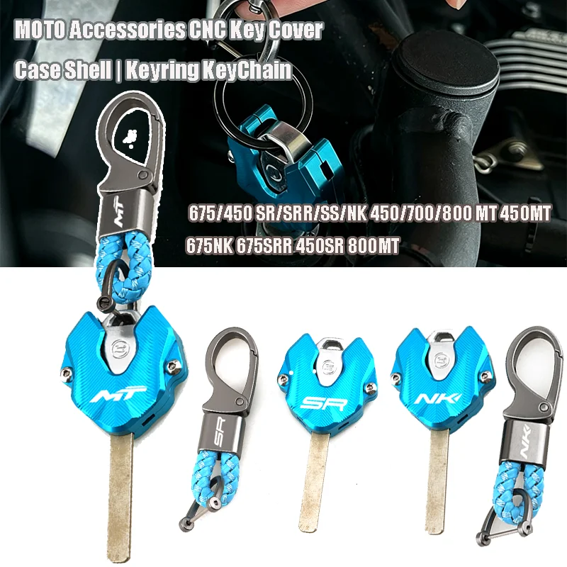 

MOTO Accessories Key Case Cover Shell | Key Chain For CFMOTO 675/450 SR/SRR/SS/NK 450/700/800 MT 450MT 675NK 675SRR 450SR 800MT