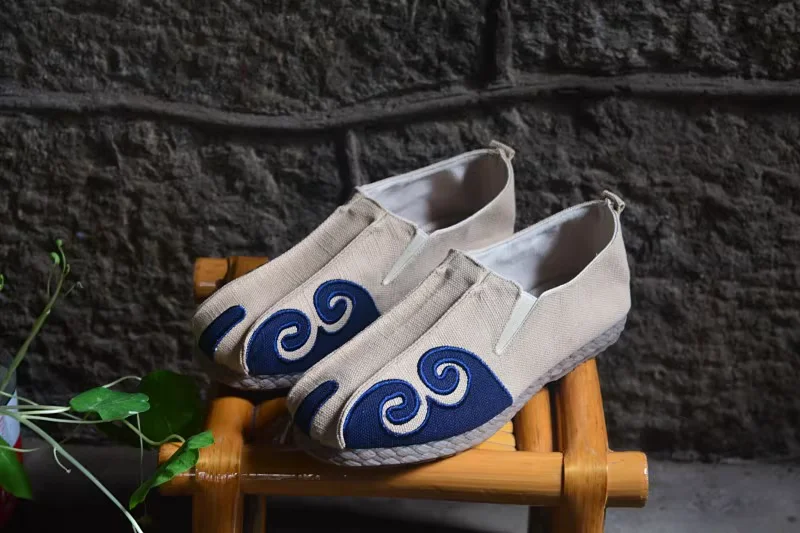 Chaussures en tissu traditionnel de style chinois pour hommes, chaussures décontractées vintage rétro, accessoires vestisensnationaux