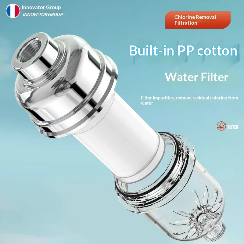 

Фильтр для душа для домашнего использования Ванна ПП Хлопковый фильтрующий элемент Очиститель воды Удаление хлора Насадка для душа Водонагреватель с передним креплением