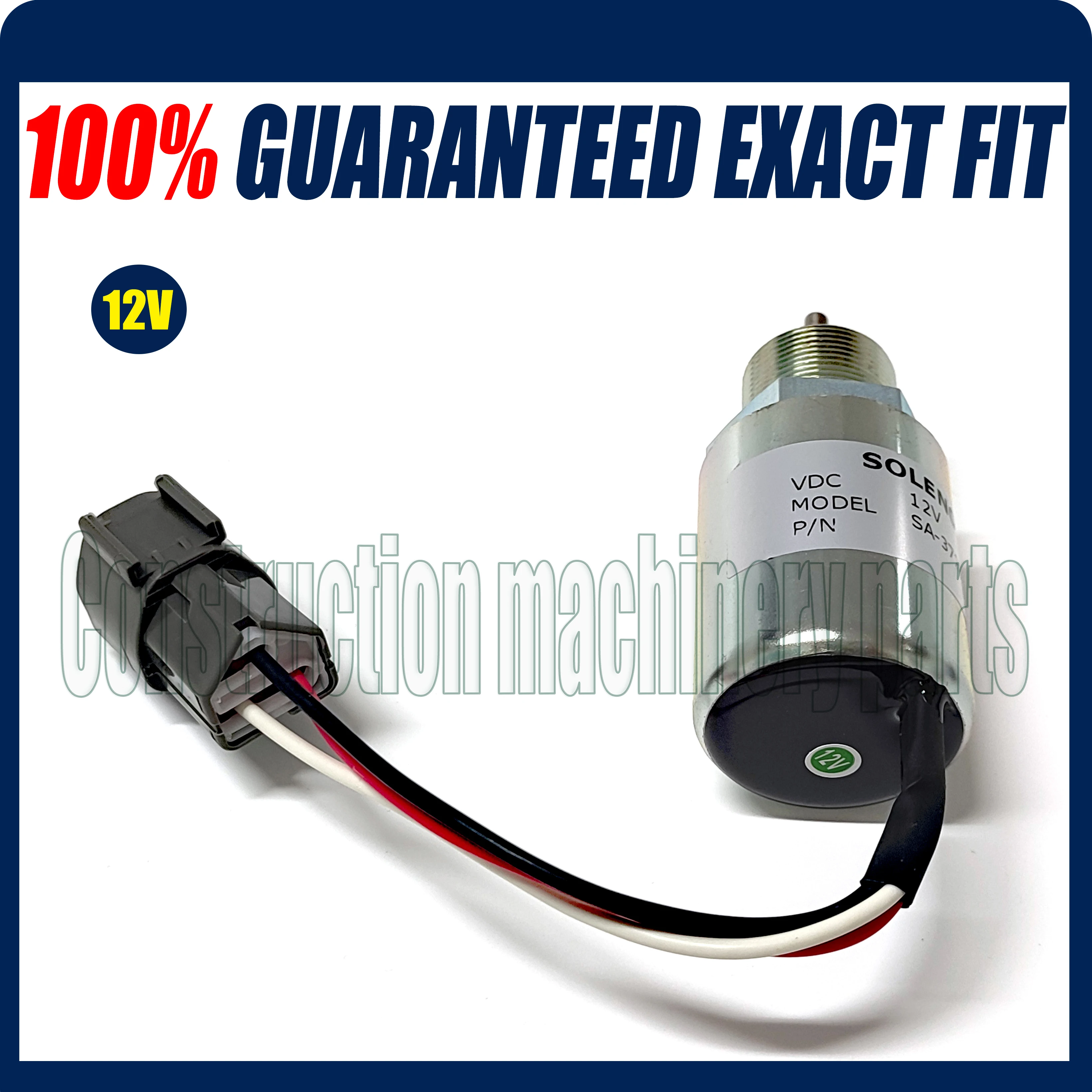 30A87-00040 New stop solenoid SA-3725-12 for Mitsubishi L2E L3E S3L S4L Engine Volvo EC15 Toro 223D Mahindra 12VDC