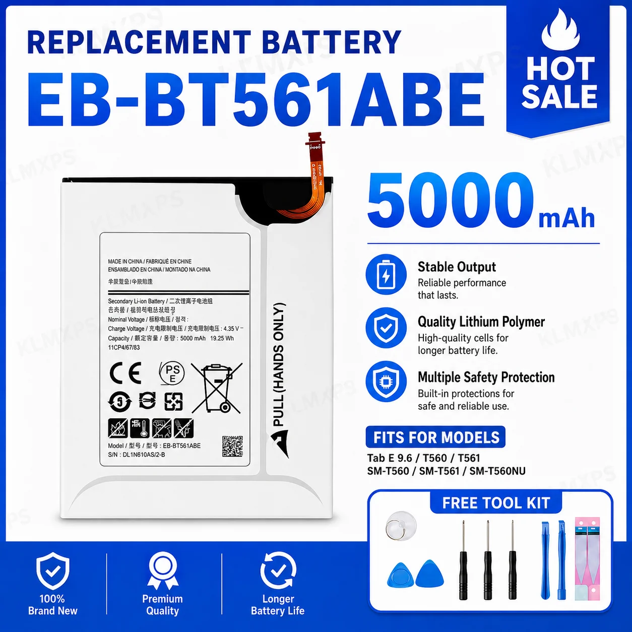 7040mAh HQ-6300SD HQ-6300NA Safe Stable Rechargeable Battery For Samsung Galaxy Tab A8 10.5 SM-X200 SM-X205 2021 Tablet