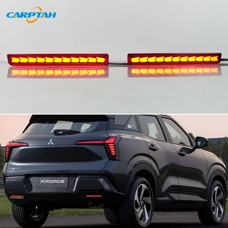 

Car LED 12V Rear Bumper Lamps For Mitsubishi Xforce 2023 2024 Brake Light Turn Signal Backup Reflector Lamp Reverse Taillights