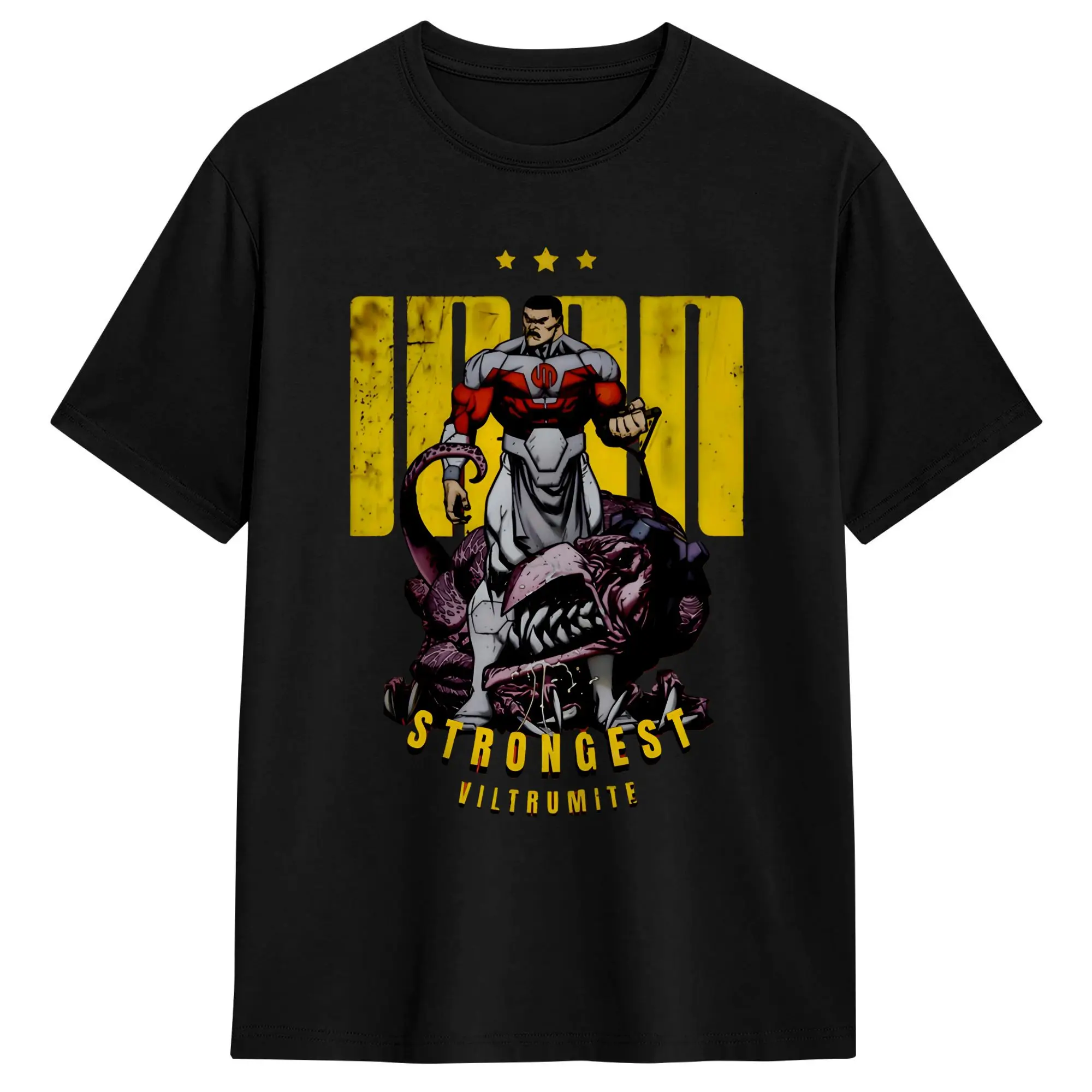 Men T-Shirts Conqueror Of Ragnars Thragg Fun Pure Cotton Tees Short Sleeve Invincibled Anime T Shirt Crewneck Tees New Arrival
