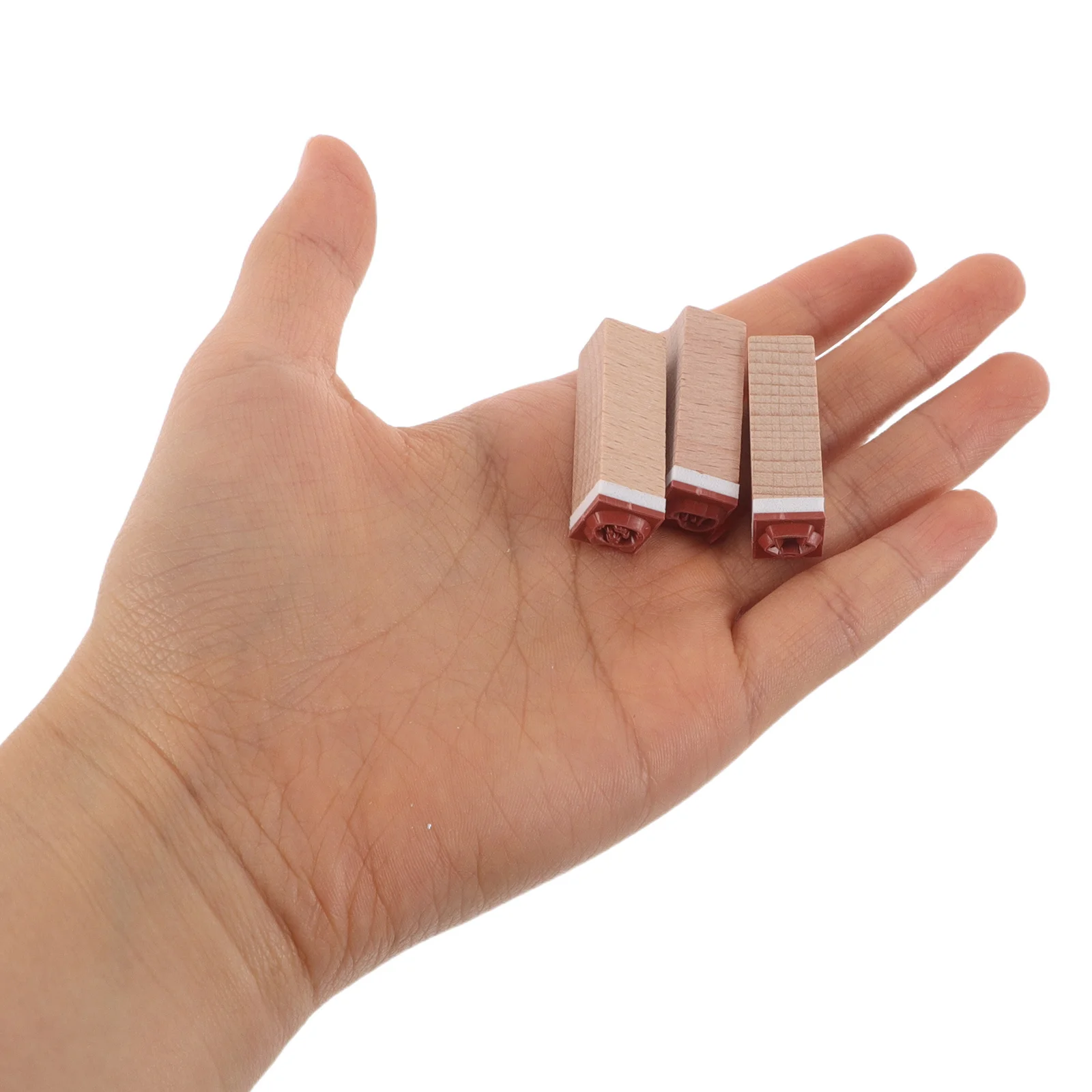 

42Pcs Christmas Wooden Animal Stamps Set Mini Rubber Wood Block Stamps for Kids Handmade Card Supplies Scrapbooking Classroom