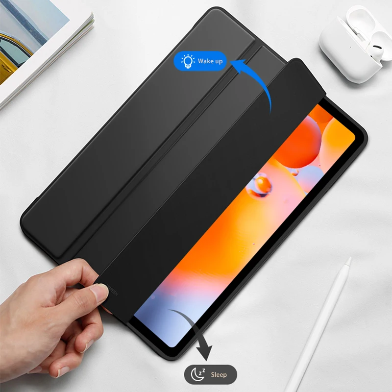 Tablet-Hülle für Xiaomi Pad 6s Pro 12,4 12,4 Pu-Stand abdeckung Dreifach-Soft shell für Mipad 6s Pro