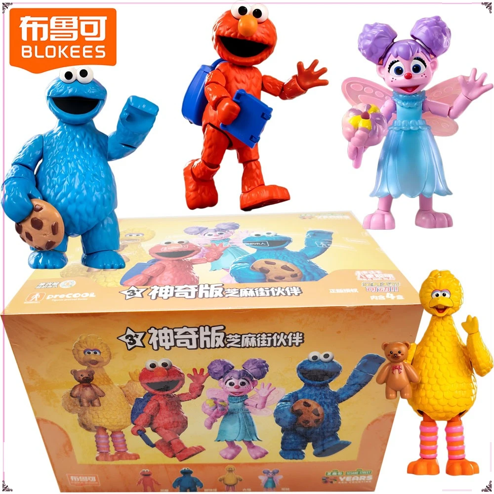 

Genuine Blokees Sesame Street Magical Version Building Blocks Handmade Assembly Puzzle Model Toys Desktop Ornament Kids Gifts