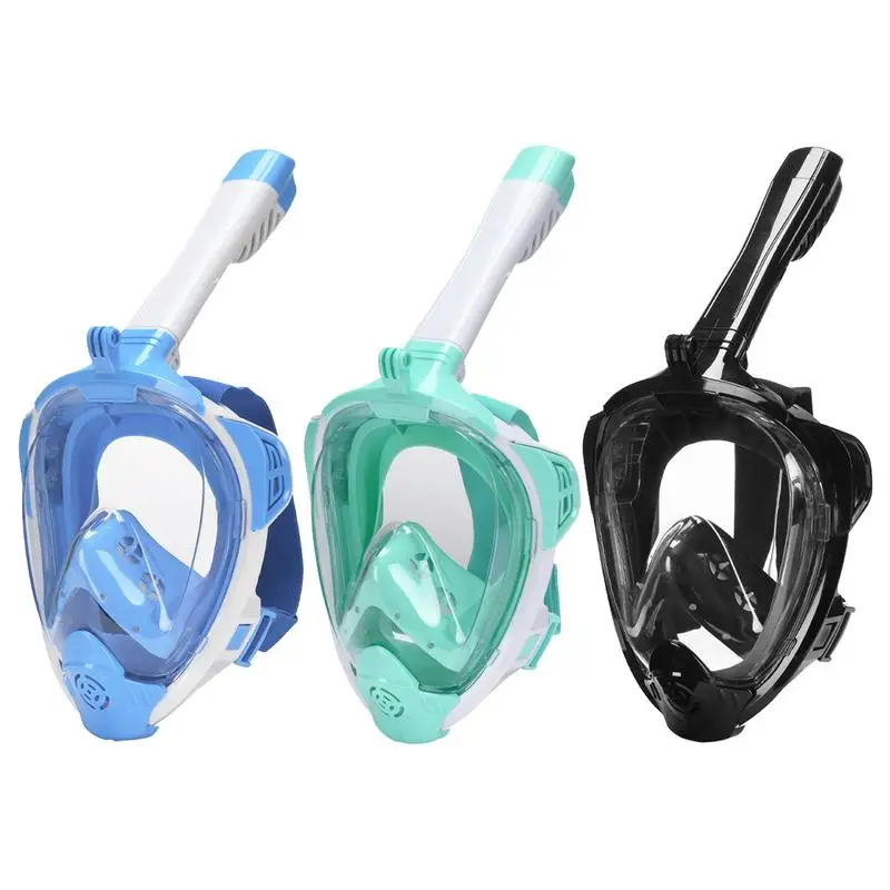 

Snorkeling Diving Mask Underwater Scuba Anti-Leakage Full Face Snorkel Mask Anti Fog Goggles For Kids Adult Swimming Equipment