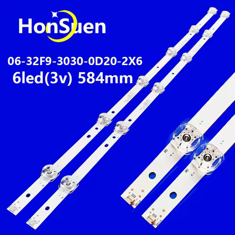LED Bar for HAIER 32 Smart TV 06-32F9-3030-0D20-2X6-584X12-LL-190625 BX HK315LEDM-JH1KH HEC R1 32 HD R1 32 S HD Element E1aa32n