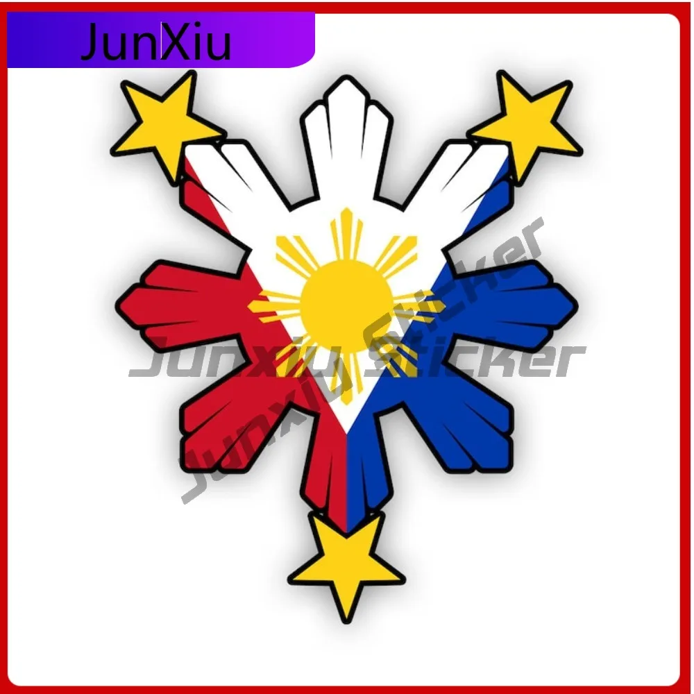

Filipino Sun With Philippines Flag Sticker Creative Decals Pinoy Pinay Pride State Flag Patriotic Car Sticker Vinyl Decal