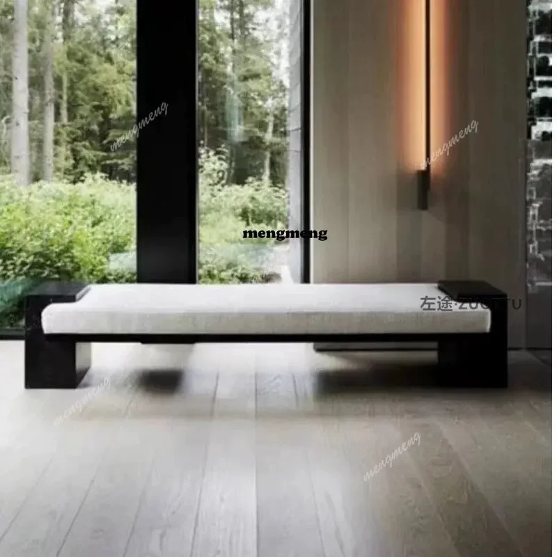 

Best seller Italian light luxury sofa stool shopping mall clubhouse leisure area bench entrance shoe change stool bedside stool