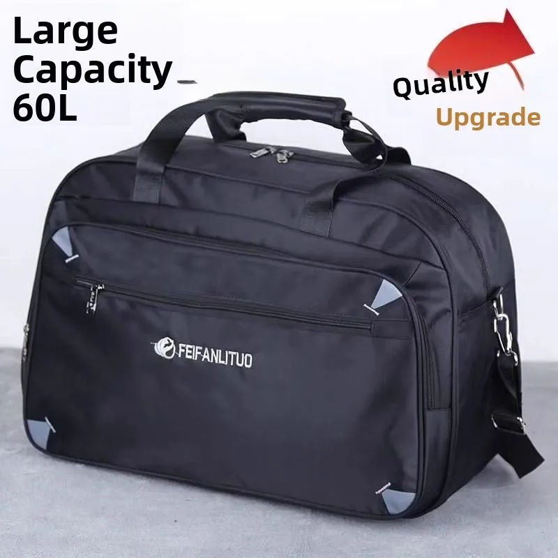 Large Capacity Oxford Cloth Travel Bag Men's Outdoor Luggage Bag for Travel Clothes Storage Handheld Bag Fashionable Trendy