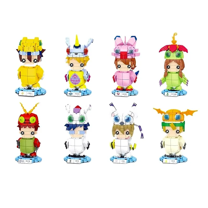 

SEMBO BLOCK Digital Monster Square Head Building Blocks Assembly Model Handicraft Miniature Granule Educational Toy for Kids