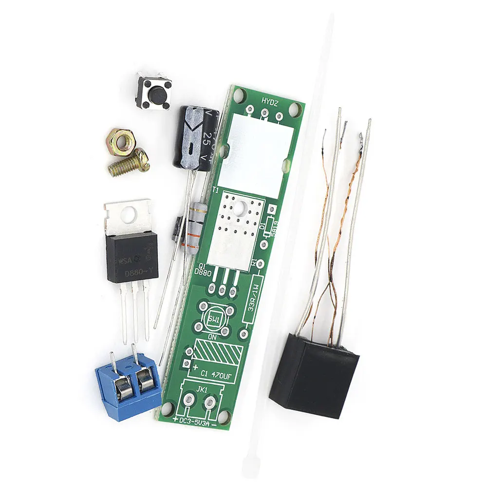DC3-5V DIY Kit High Voltage Generator Arc Igniter Lighter cigarette lighter Kit for DIY Electronic Production Suite