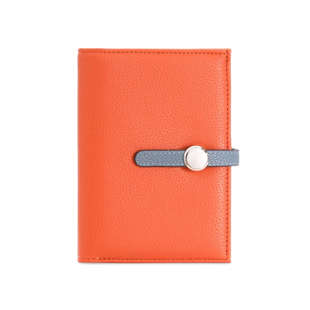 

Portable Card Holder PU Passport Bag Passport Cover Airplane Check-in Fold Purse Card Case Multifunctional Travel Wallet Men