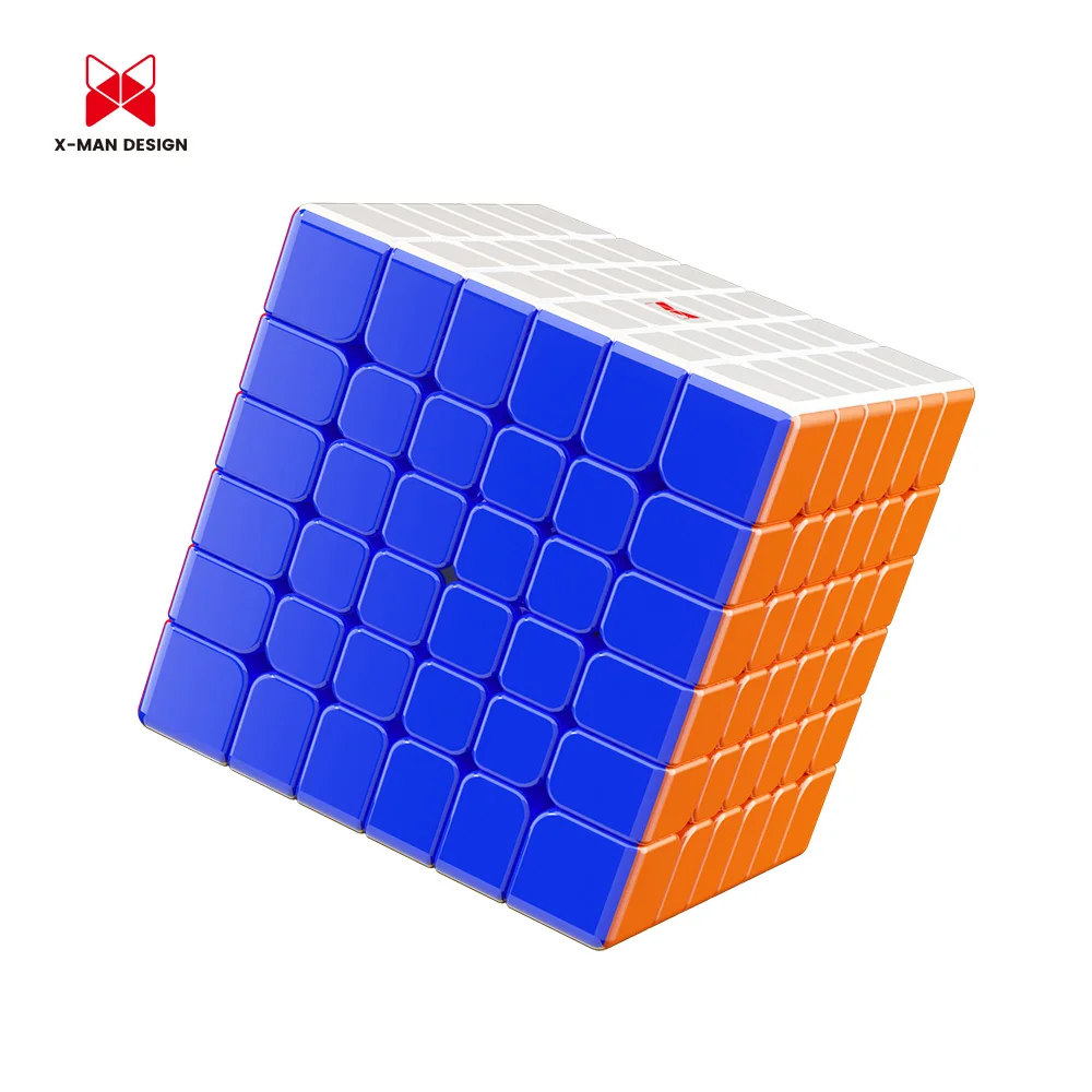 QiYi 6X6 X-Man Shadow V3 6X6X6 Inti Magnetik Versi UV Kubus Kecepatan Magnetik XMD Shadow V3 M 6X6 Mainan Puzzle untuk Hadiah