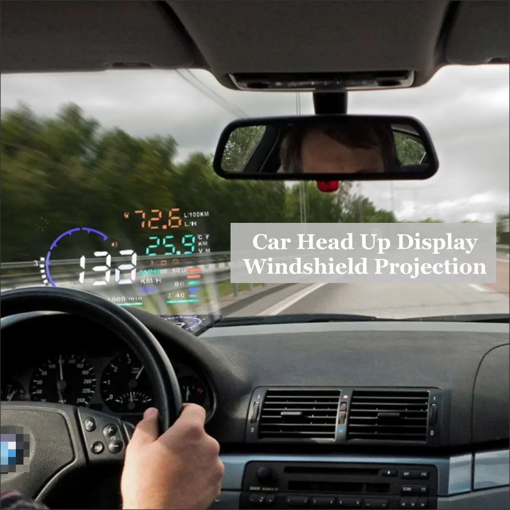 Car HUD Head Up Display LED Windshield Projector For Porsche Boxster Cayman Cayenne Panamera 987/981/982/955/957/92A/9YA/970 view 3