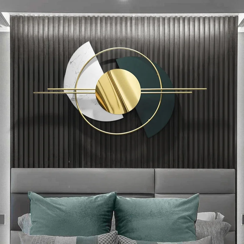 

Modern Home Decor Ornaments Restaurant Wall Decoration Nordic Light Luxury Wall Hanging Creative Designer Metal Wall Pendnat
