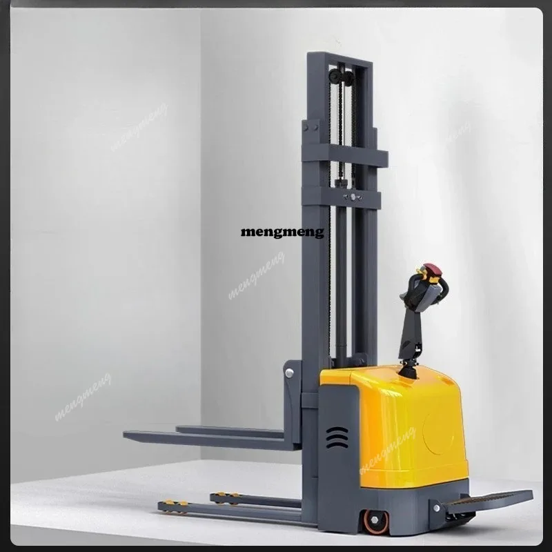 1-2 ton electric stacker hydraulic handling lifting and unloading automatic lifting full electric handling deposit
