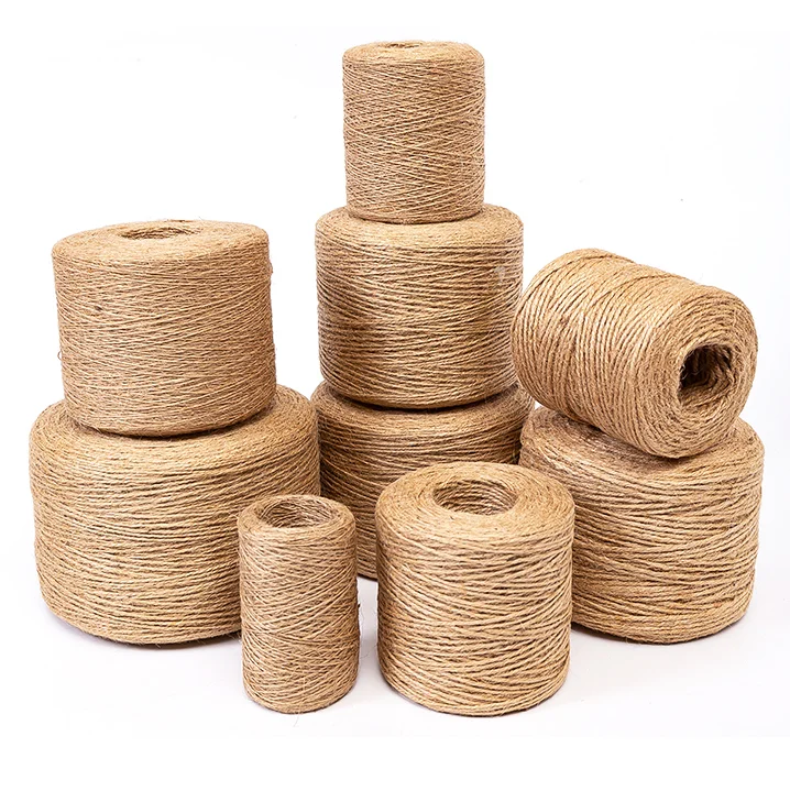 3mm-20mm Natural Jute Twine Burlap String Hemp Rope Party Wedding Gift DIY Florists Craft Packing Strings Christmas Decoration