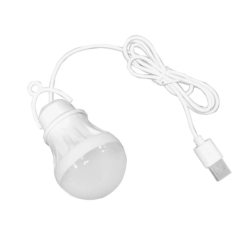 LED Portable Outdoor Lighting USB Power Supply Mini Bulb Emergency Light Student Reading Lamp