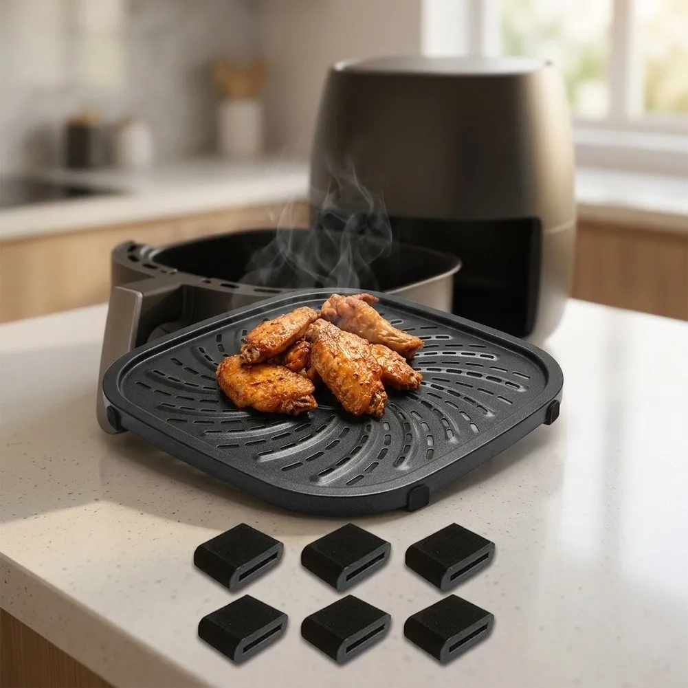 for powerxl Accessory Air Fryer Grill Pan Stainless Steel Construction Enameled Coating Finish for whirlwind Airflow Design