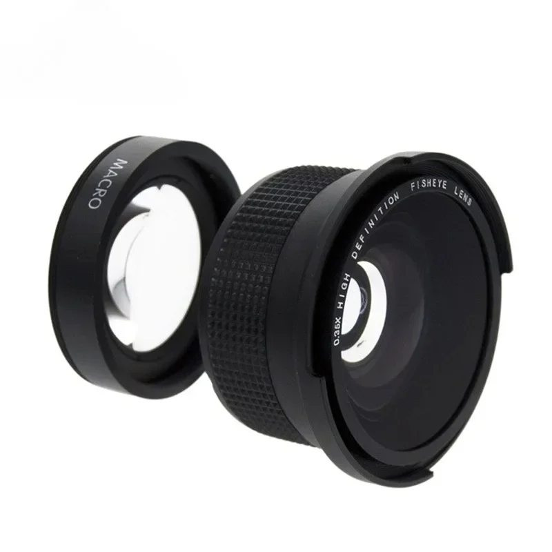 

58MM 0.35X Fisheye Super Wide Angle Lens for SLR DSLR Camera Black 58MM Fisheye Wide Angle Lens Camera Fisheye Lens