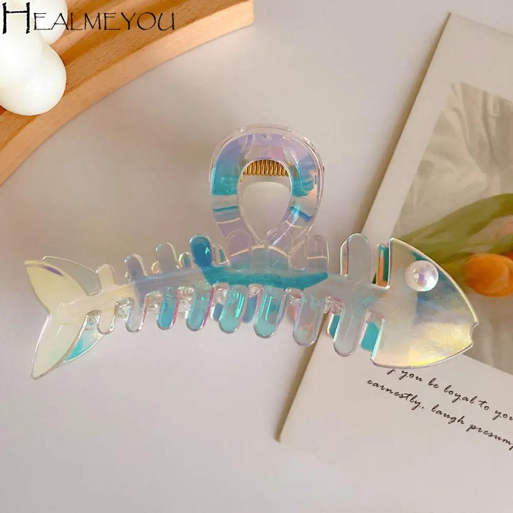 

Коготь для волос в виде рыбьей кости, пластиковые аксессуары для волос с геометрической формой Y2k, заколка для волос, заколка для волос, корейский стиль, коготь для волос, украшение для волос