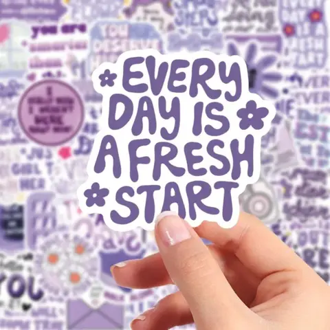 6 best sales बैंगनी स्टिकर - №3