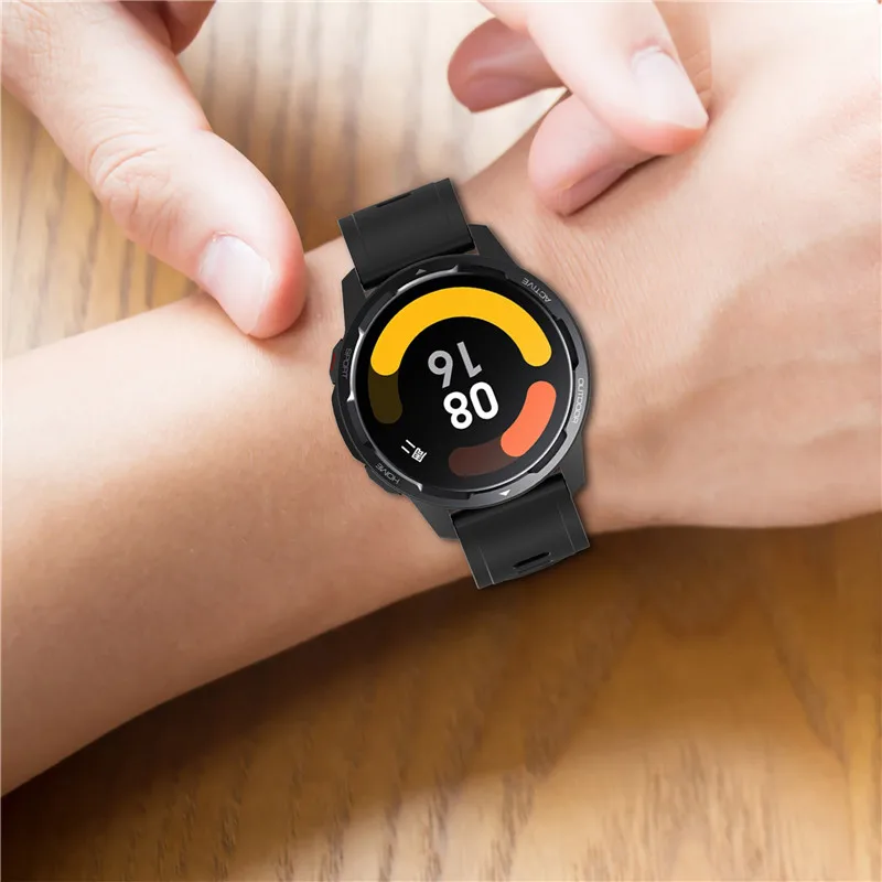 22/20mm Silicone Watch Strap For Xiaomi mi Watch S5/S4/Color 2/S1 Active/ Sports Correa For Amazifit GTR 42/47mm/GTR 5 4/Bip 6 5