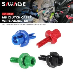 Clutch Cable Wire Adjuster For HONDA CRF 230L 230F 150F 150R 100F CRF250L XR 600 400 250 R 650 L XR250L SLR Motorcycle M8 Screws