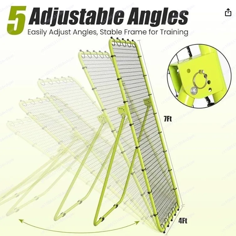 شبكة ارتداد الكرة الطائرة 7 × 4 أقدام قابلة للتعديل معدات تدريب الكرة الطائرة شبكة ارتداد للممارسة