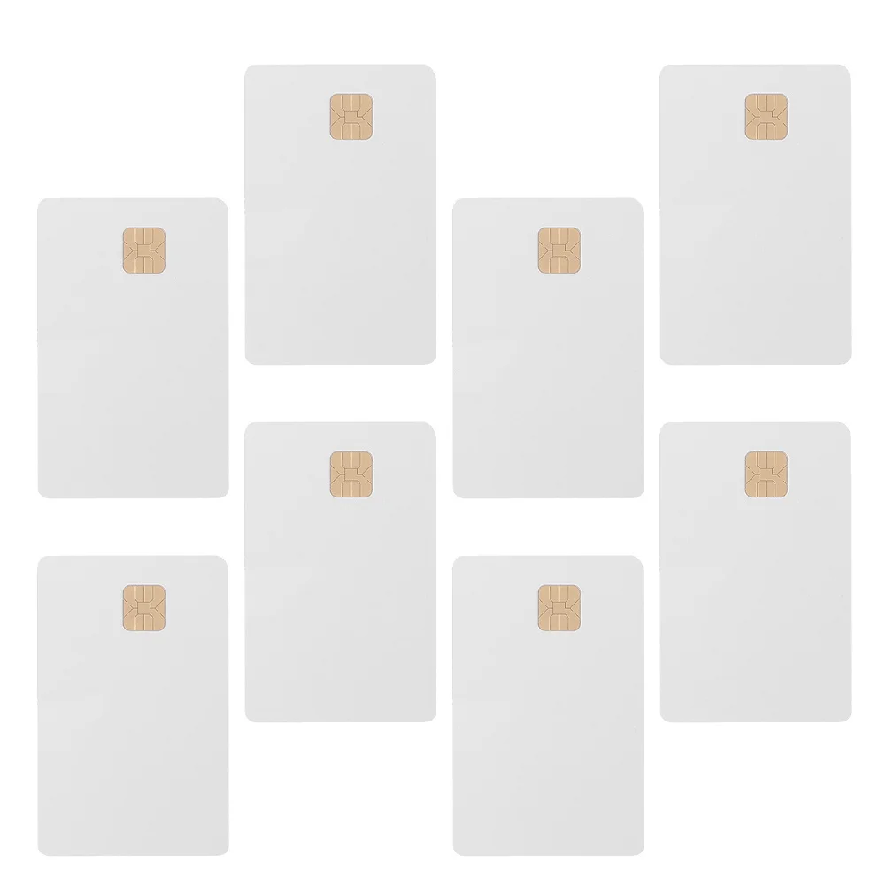 8 قطعة بطاقات Ic بطاقات بيضاء فارغة مع رقاقة 2K الذاكرة لنظام التحكم في الوصول الذكية بطاقة بولي كلوريد الفينيل العلامة وقوف السيارات الاستخدام المنزلي