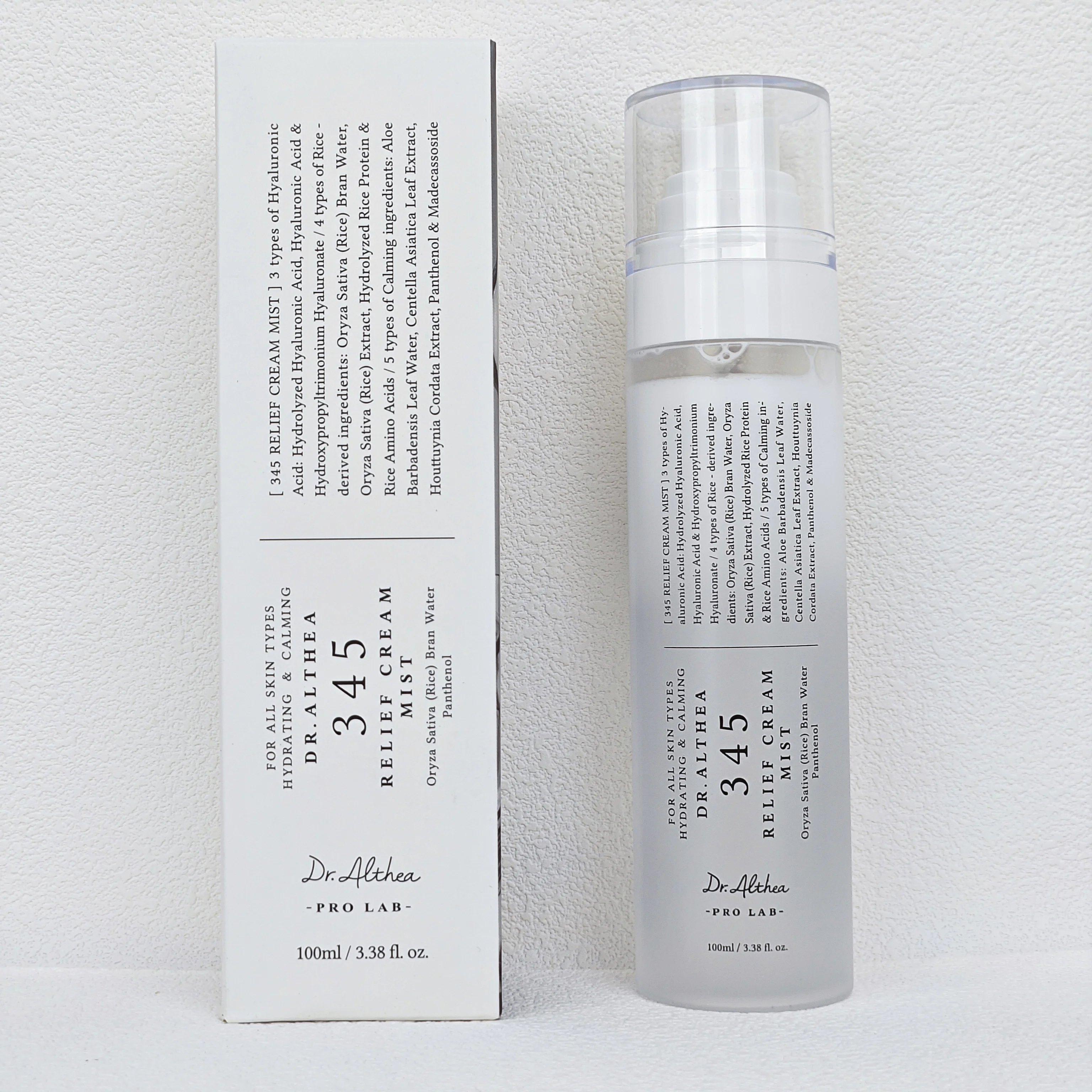 Dr.Althea 345 Relief Cream Mist 100ml Korean Soothing Facial Spray Ultra‑Fine Mist Calming Redness Repair Skin Barrier Hydrating