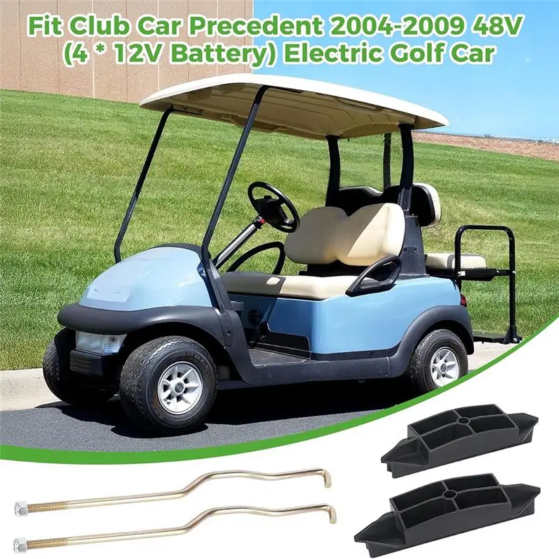 A30F-Battery Hold Down Plate With Rods Kit For Club Car Precedent 2004-2009 48V Electric Golf Cart, 102534001 102526801 view 5