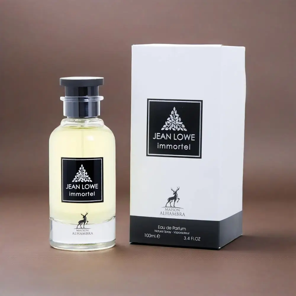 بخاخ جان لو إمورتيل للرجال Eau de Parfum 3.4 أونصة - عطر رجالي ممتاز مع ملاحظات خشبية غنية وحارة وكهرمانية، يدوم طويلاً