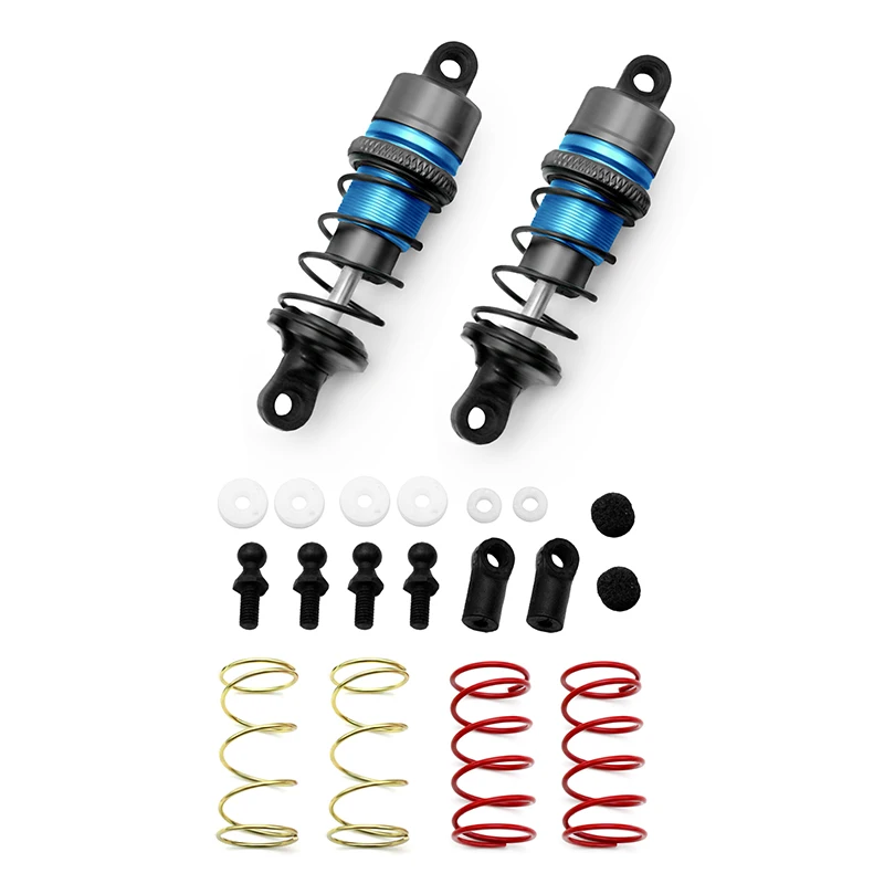 2PCS Metal Hydraulic Shock Absorber for 1/10 RC Crawler Car Traxxas TRX4 FWO6 TTO1 MO5 M06 3Racing Accessories