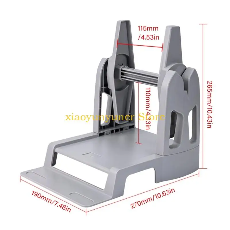 P9JB External Label Holder for ZD888T ZD421 Barcode Printer Desktop Printer External Rolls Label Paper Holder Paper Holder