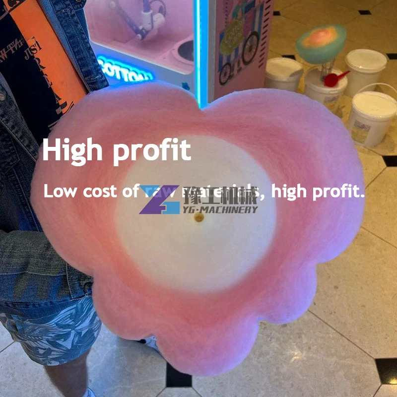 Professional Candy Floss Machine Manufacturer for Sale Party Commercial Fully Automatic Smart Cotton Candy Vending Machine