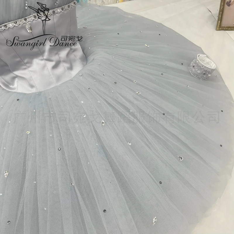 새로운 색상 실버 요정 투투 발레 클래식 공연 의상 발레 투투 BT4433