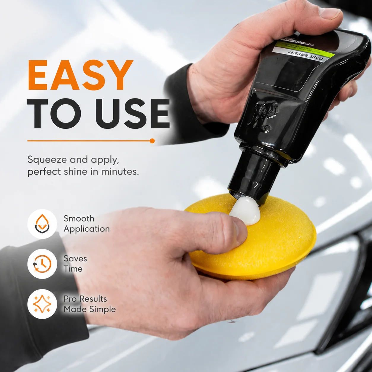 12 Pieces Yellow High-Density Foam Wax Applicator Pads Dual-Sided Reusable Car Polishing Sponges Multi-Purpose Auto Cleaning