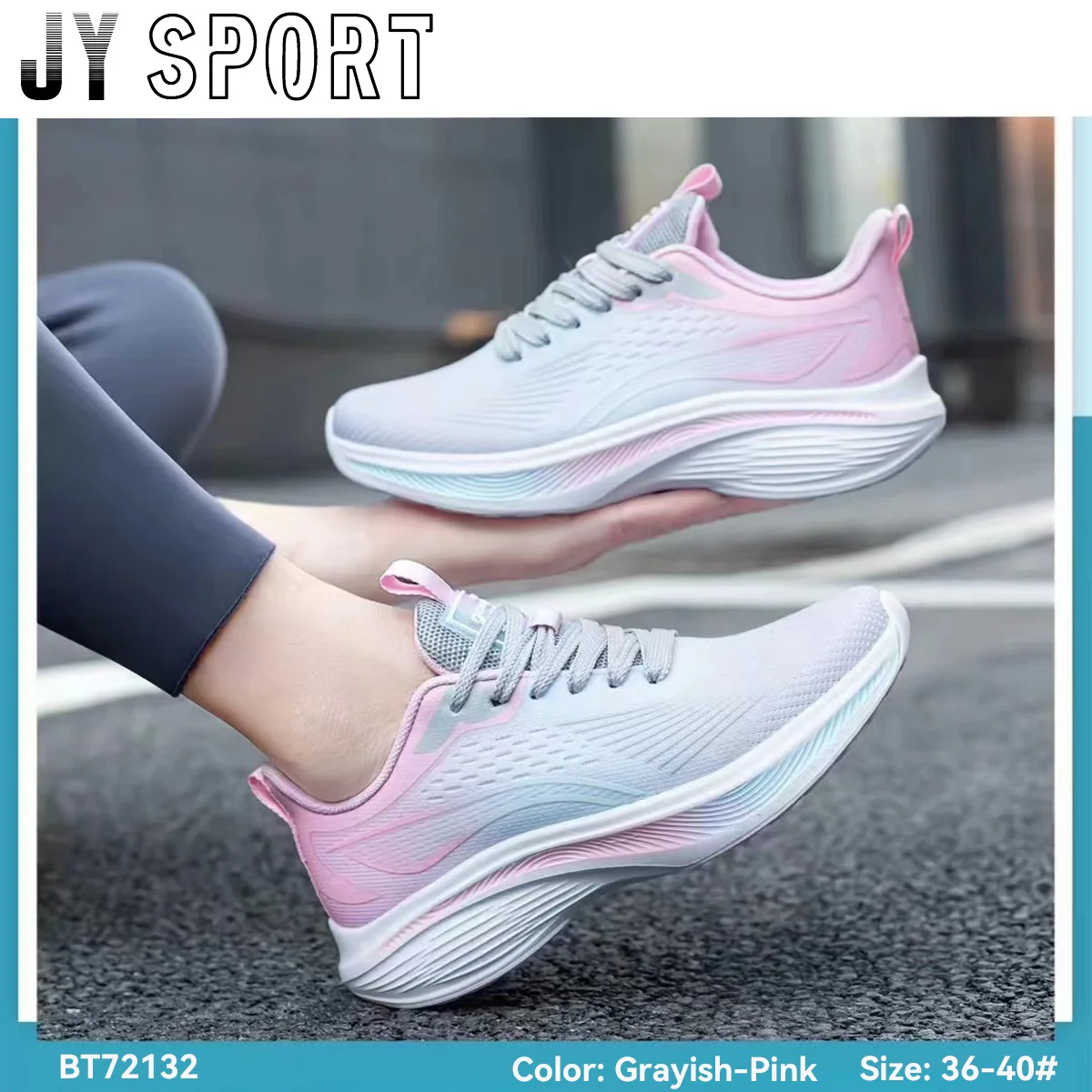 Flyweave Mesh Sneakers for Women Lightweight Breathable Casual Woman's Sports Shoes Rebound Non-Slip Outdoor Running Shoes