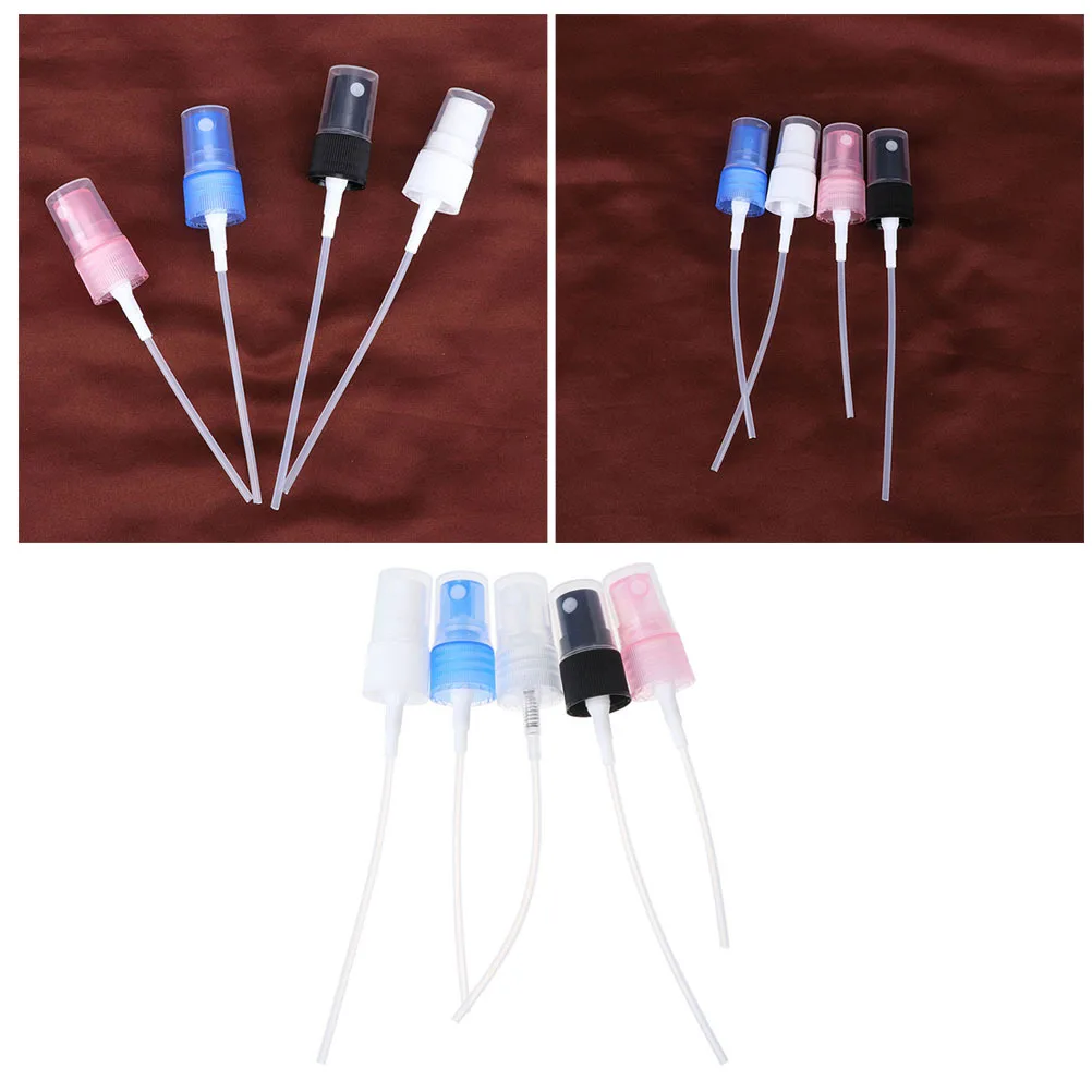 20 個プレミアム素材ミストスプレーヘッドポータブル旅行家庭用耐久性のあるコンパクトデザイン使いやすい口径 24 ミリメートルランダムカラー