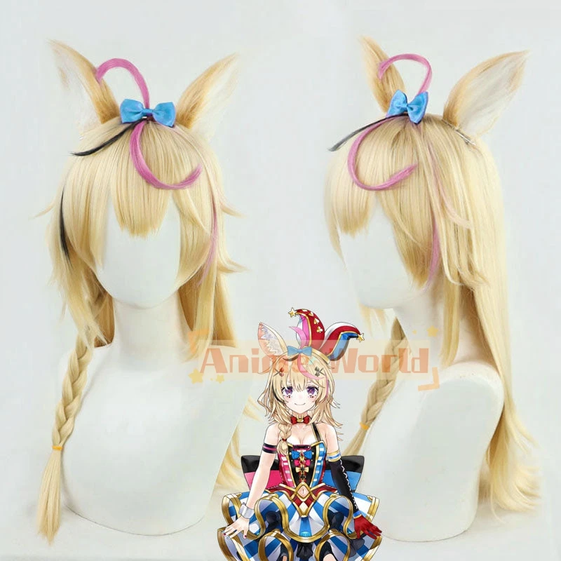 Hololive Virtual YouTuber Omaru Polka Cosplay Wig