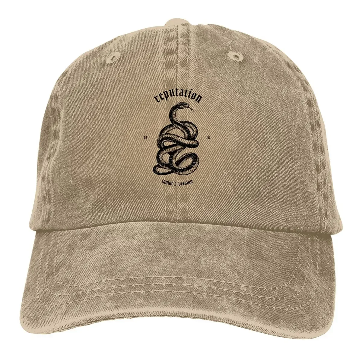 reputation TV Baseball Caps Peaked Cap Rattle Snake Gadsden Flag Sun Shade Hats for Men Women