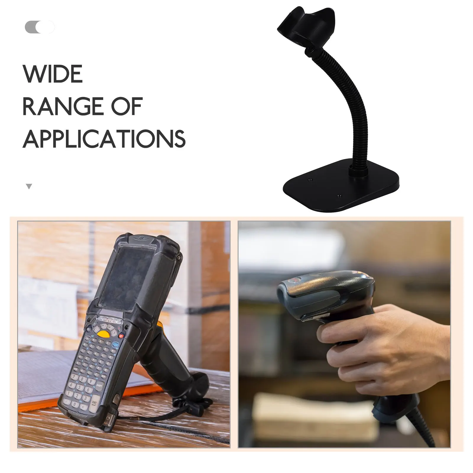 

Универсальный держатель для сканера штрих-кодов: Надежная настольная подставка для ручных сканеров для розничных магазинов