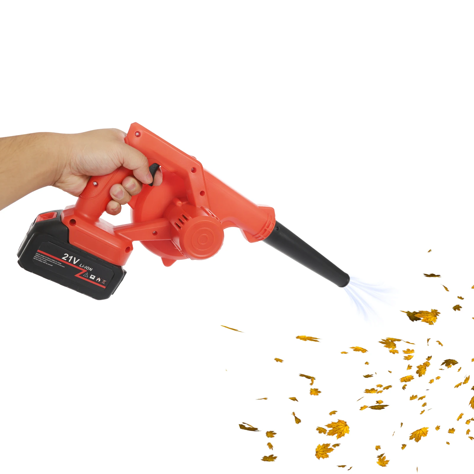 

Battery Powered Cordless Blower, Suction Blowing Machine with Battery, Electric Leaf Blower for Cleaning Wind Pressure 5.4kPa