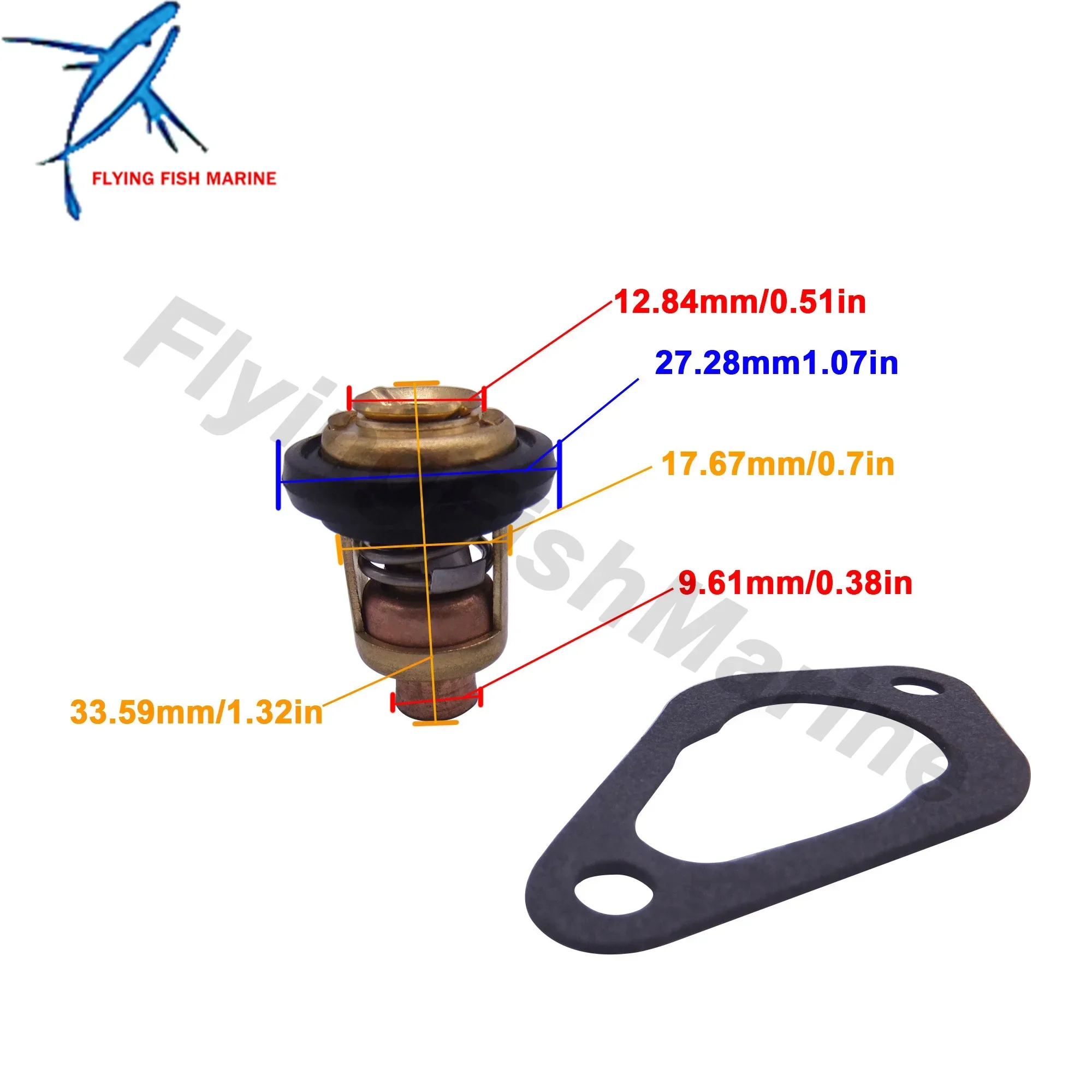 Outboard Engine 3R3-01030-0 3R3010300 3R3010300M 3NV-01030-0 3NV010300 3NV010300M Thermostat & 346-01032-0 346010320 346010320M